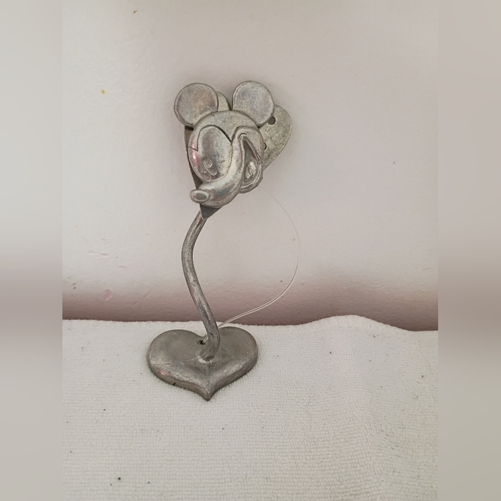 Mickey Mouse Charming Silver Magnetic Picture Holder/Stand.